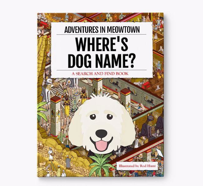 Personalised Goldendoodle Book: Where's Dog Name? Volume 2
